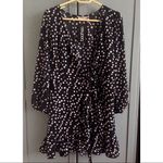 Boohoo ✨HP✨Kilibbi Polka Dot Long Sleeve Wrap Dress✨ Photo 2