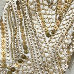 Topshop 10E02QGLD Ivory/Gold Sequin Beaded Mini Party Evening Dress Size 4 Photo 7