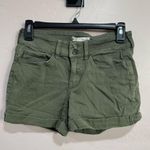 SO  Low Rise Favorite Midi Olive Green Shorts Photo 0