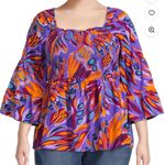 Terra & Sky  Vibrant Multicolor Women's Top Size Xl Photo 0