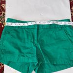J.Crew  Broken In Chino 100% Cotton Kelly Green High Waist Women's Shorts size 6 Photo 4