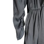 Zadig & Voltaire  Reveal Satin Black Long Sleeve Mini Dress Size XS Photo 8