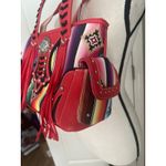 Cowgirl Trendy Fringe Concealed Carry Purse With fringe red purple and silver Photo 1