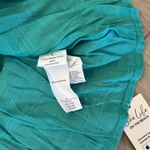 Cupshe  Women’s Teal Full Button Mini Dress/Swim Cover Sz L Photo 7