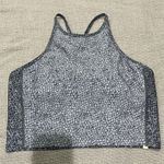 Summersalt The High Neck Midi Sports Bra Tank in Snake Print Gray Sz 14 Photo 5