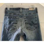 AG Adriano Goldschmied Jodi Crop High Rise Slim Flare Distressed Jeans Size 26 Blue Photo 6