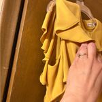 Amanda Uprichard Emery Ruffle A-Line Mini Dress in Yellow marigold Photo 7