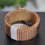 Gold Filled Mesh Ring with Shimmer Butterfly Photo 3