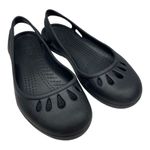 Crocs Women’s Black Ballerina Kadee Flat Shoes Size 8 Photo 3