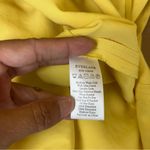 Everlane  The Japanese GoWeave Long-Sleeve Mini Wrap Dress in Yellow Photo 6
