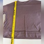 Aerie Offline Purple Taupe Crewneck Sweatshirt with Front Pockets Size Large Photo 9