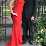Elegant Red Evening Gown Size 4 Photo 0