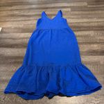 Sol Angeles  Anthropologie Blue V-Neck Crepe Dress Photo 8
