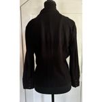 CAbi Cropped Double Breasted Blazer Black Knit Colette Buttons Women’s Sz M Photo 4