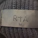 RtA black hooded cable knit sweater size medium Photo 2