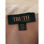 Truth by Republic Dress Womens Medium Tan Faux Leather Snap Front Belted Shacket Photo 8