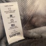 Warm NWT Tie Dye Hoodie Sweatshirt Black & Grey w Rainbow Drawstring Oversized Photo 8