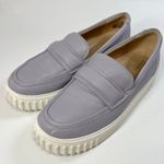 Clarks  Women's Lavender Leather Loafers Penny Platform Slip On‎ Size 9.5 W EU 41 Photo 3