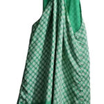 Banana Republic Banana‎ Republic Silk Halter Top Green White Print Sleeveless Blouse Photo 0