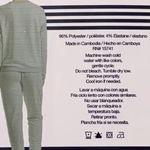 Splendid  2 piece French Terry lounge set in green stripe small Photo 1