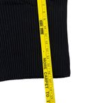 Charlotte Russe  Ribbed Stretch‎ Top Off Shoulder Ruffle Neck Sleeveless Black Lg Photo 6