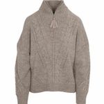 360 Cashmere wool Alpaca blend half zip sweater in oatmeal NWT Photo 0