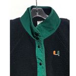 Miami Hurricanes UM Pink Victorias Secret Sherpa Fleece Snap Jacket Sz M Cozy Black Size M Photo 1