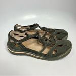 Jambu  Spain gray‎ leather memory foam sandals size 9 Photo 1