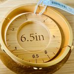 Tory Burch NWT Authentic Green Enamel Logo 7mm Bracelet with Dustbag Photo 9