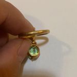Christian Dior Dior Dream Ring size M Gold Finish Metal With Green Crystal Photo 5