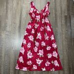 Vintage Y2k California‎ Dynasty Floral Rose Babydoll Maxi Slip Dress Womens Med Red Photo 5