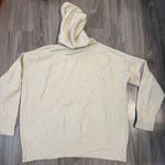 ZARA Knit Cream Hooded Sweater Size Medium Photo 5