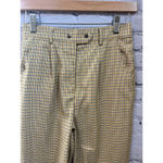 MINKPINK Plaid Ankle Zip Pants Yellow Womens XXS Photo 1