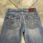 Big star Collection Blue Liv Jeans Women’s 27Long Embroidered Pockets Biker Y2K Photo 3