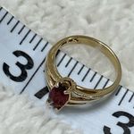 14k Marquis cut Garnet ring Red Photo 3