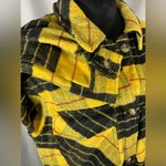 Ashley by 26 International  Outerwear Women’s Flannel Yellow Plaid Jacket Sz M Photo 5