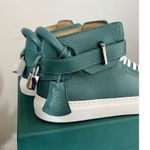 BUSCEMI Mid Sneaker, Women’s Italian Leather Hightop , Size 38 (Euro) Petrol NWT Green Photo 7
