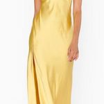 Show Me Your Mumu NWOT - Anderson Maxi Dress Color Yellow Luxe Satin Size: s Photo 0