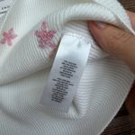 Tahari  White Tank Top with Pink Floral Accents Photo 6