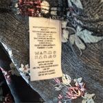 Free People Women's S Black Floral Swing Tunic Dress Long Sleeve Casual- FLAWED Photo 10