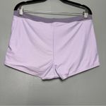 Madewell  Second Wave Ribbed-Trim Bikini Shorts *Bottom Only* Lavender Women’s XL Photo 2