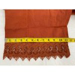 Billabong  Lace & Lies Rust Jumpsuit Small NWT Crochet‎ Trim Boho Photo 10