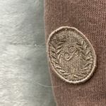 PINK - Victoria's Secret  Brown Cropped V-Neck Sweatshirt Size S Athleisure Cozy Y2K Photo 7