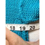 Free People  Blue Cable Knit Cropped Sweater Size S Photo 8