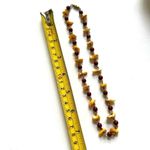 Yellow abalone and orange/brown beaded choker necklace Photo 4