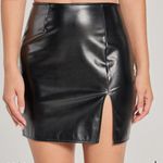 Windsor Black Leather Mini Skirt Photo 1
