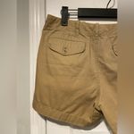 Ralph Lauren Sport Size 4 Khaki Tan Cotton Twill Zip Up Chino Shorts Photo 5