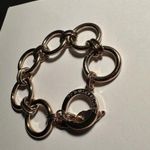 Victoria's Secret Victoria’s Secret Rose Gold Tone & Rhinestone Bracelet 8 Inch Angel Wings Photo 2