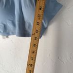 Lucky Brand Blue V Neck Lace Trim Seamless Crop Bralette Top L Comfort Photo 1