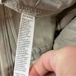 Spanx  Tan Khaki Wide Leg Womens Size Medium Button-Detail Pants Pull-On *FLAW Photo 3